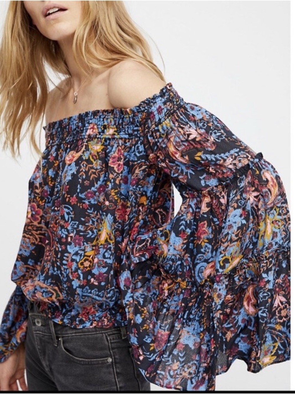 Free People Free Spirit Off the Shoulder Blouse